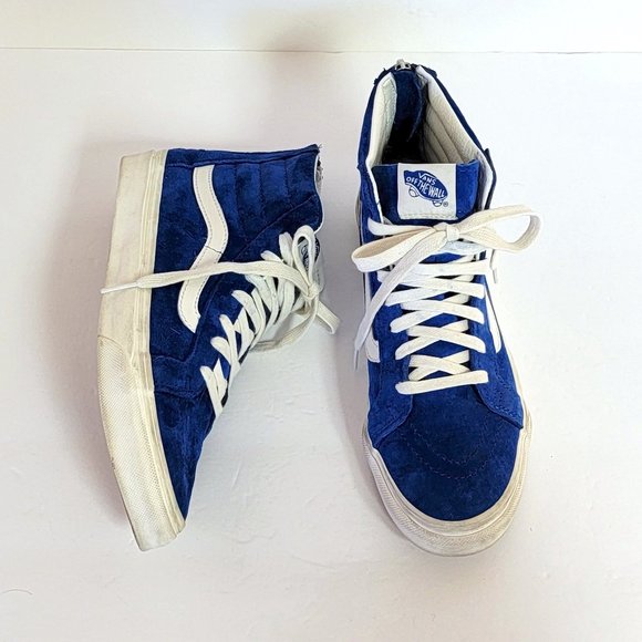 Vans Other - VANS  Blue Suede OFF THE WALL High Top Sneaker 5